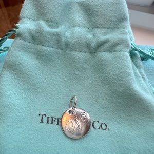 Authentic Tiffany & Co small initial charm